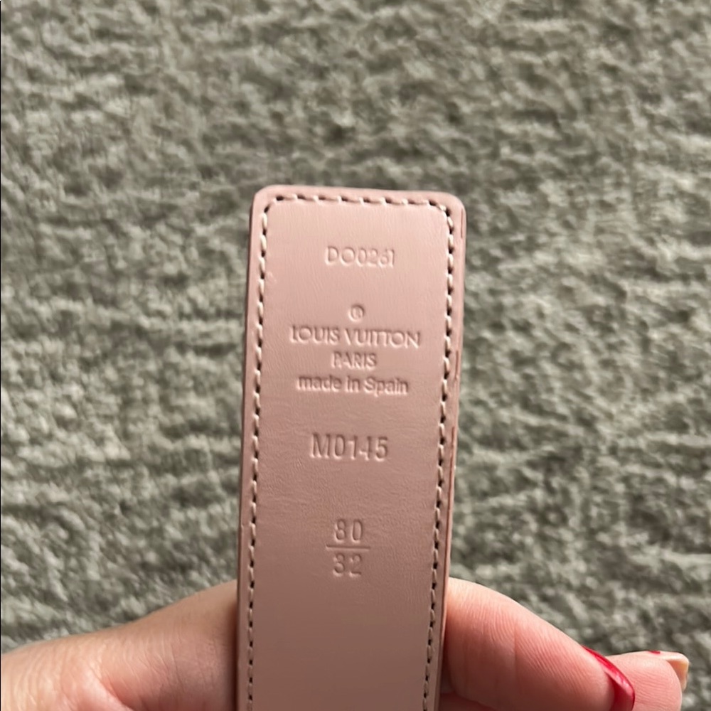 Louis Vuitton Pink reversible belt - Picture 4 of 5